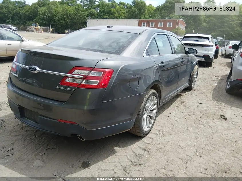 2015 Ford Taurus Limited VIN: 1FAHP2F86FG180324 Lot: 45584475
