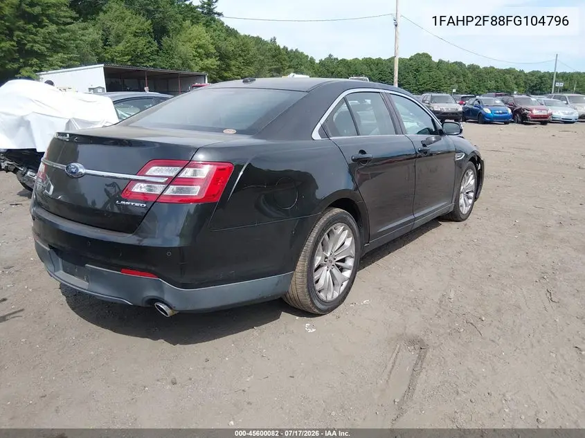 2015 Ford Taurus Limited VIN: 1FAHP2F88FG104796 Lot: 45600082