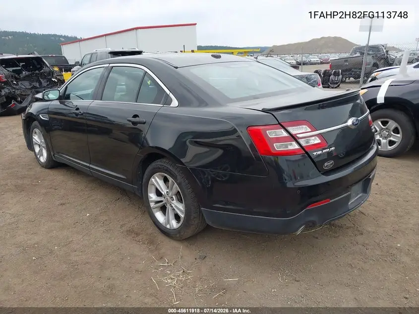 2015 Ford Taurus Sel VIN: 1FAHP2H82FG113748 Lot: 45611918