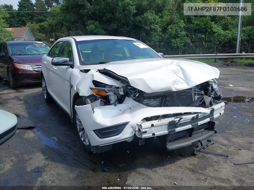 2015 Ford Taurus Limited VIN: 1FAHP2F87FG103686 Lot: 45629996