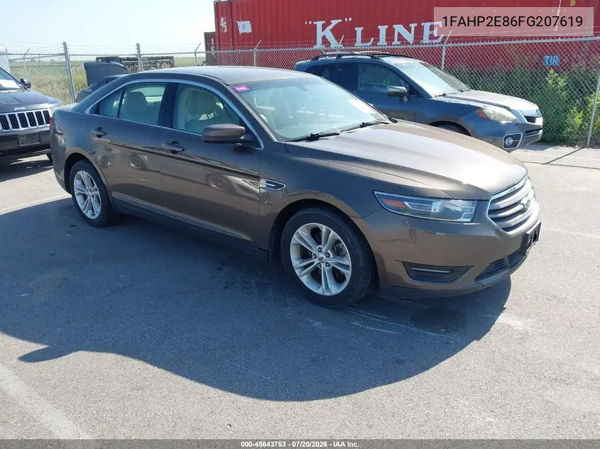 2015 Ford Taurus Sel VIN: 1FAHP2E86FG207619 Lot: 45643753