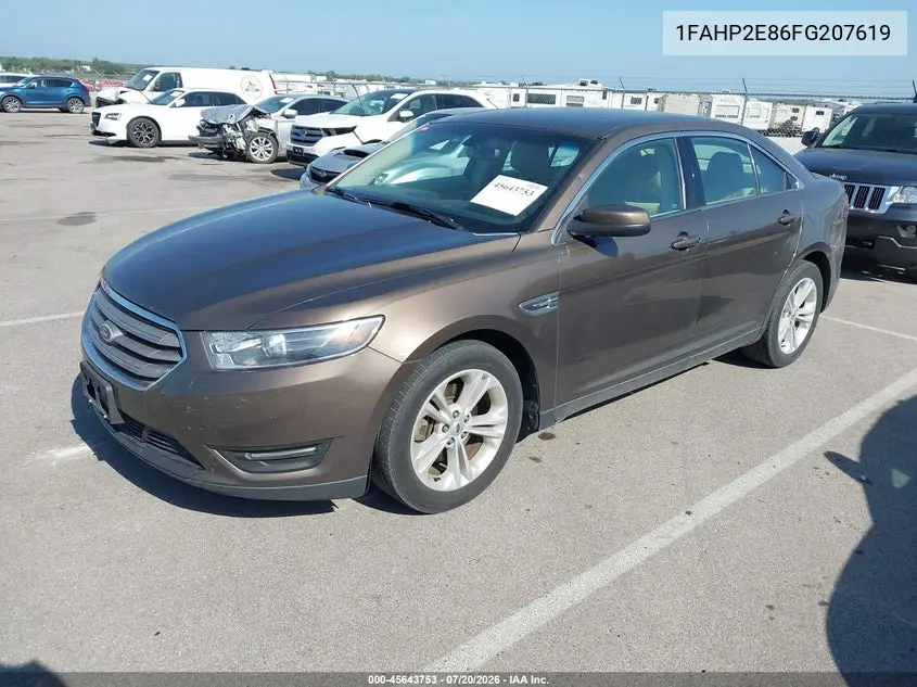 2015 Ford Taurus Sel VIN: 1FAHP2E86FG207619 Lot: 45643753