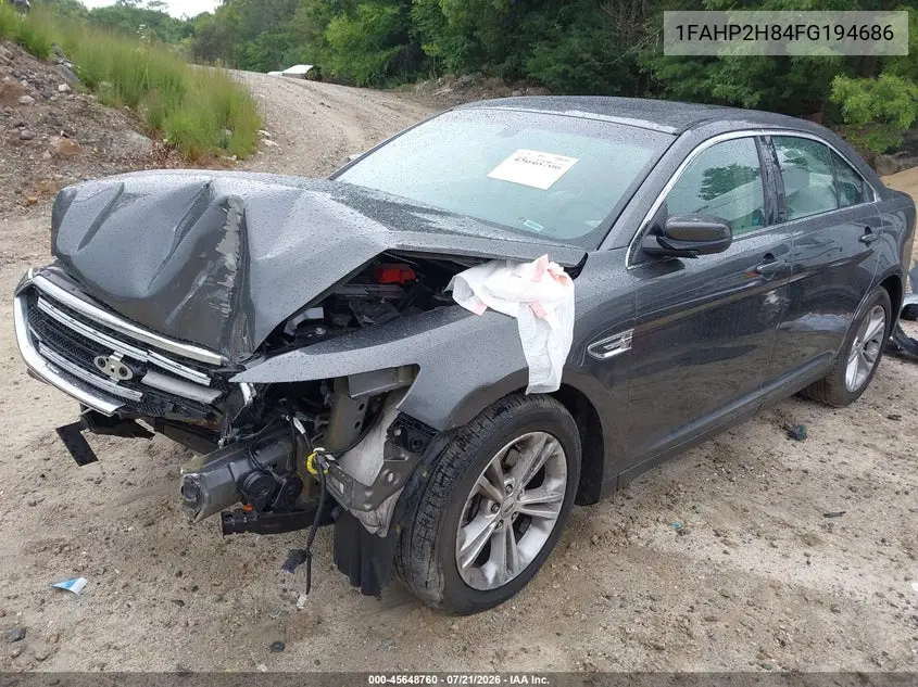 2015 Ford Taurus Sel VIN: 1FAHP2H84FG194686 Lot: 45648760