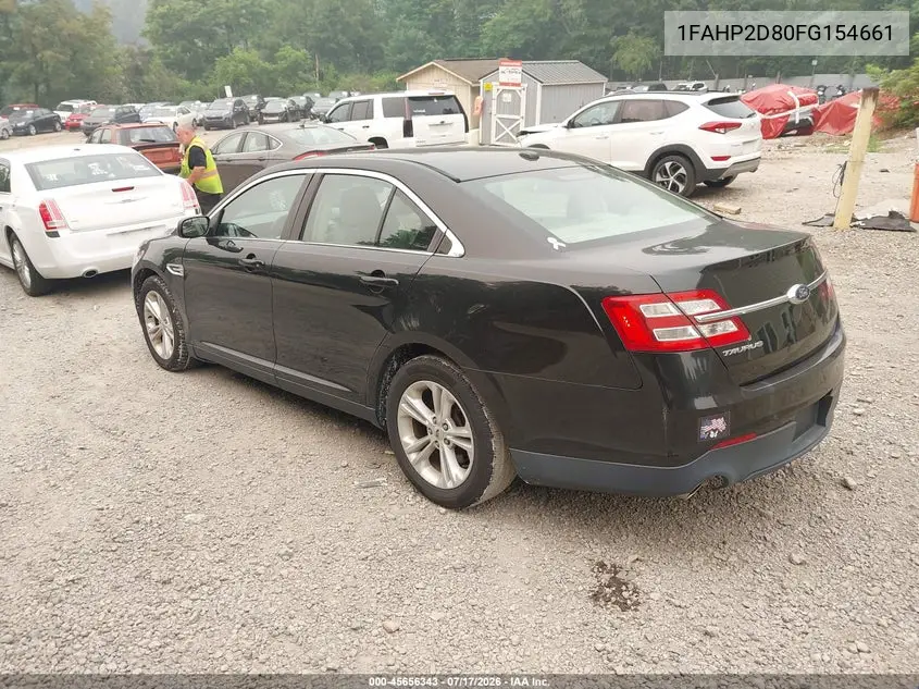 2015 Ford Taurus Se VIN: 1FAHP2D80FG154661 Lot: 45656343