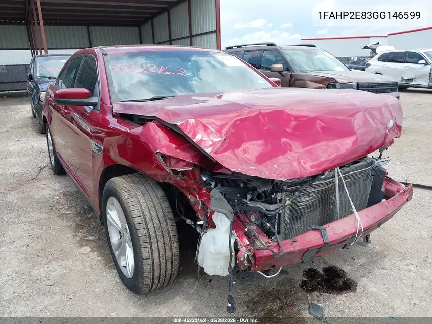 2016 Ford Taurus Sel VIN: 1FAHP2E83GG146599 Lot: 45223162
