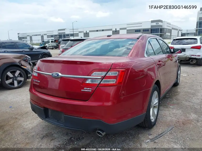 2016 Ford Taurus Sel VIN: 1FAHP2E83GG146599 Lot: 45223162