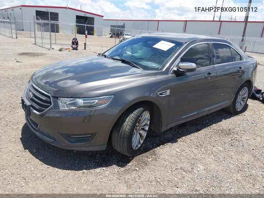 2016 Ford Taurus Limited VIN: 1FAHP2F8XGG105112 Lot: 45363958