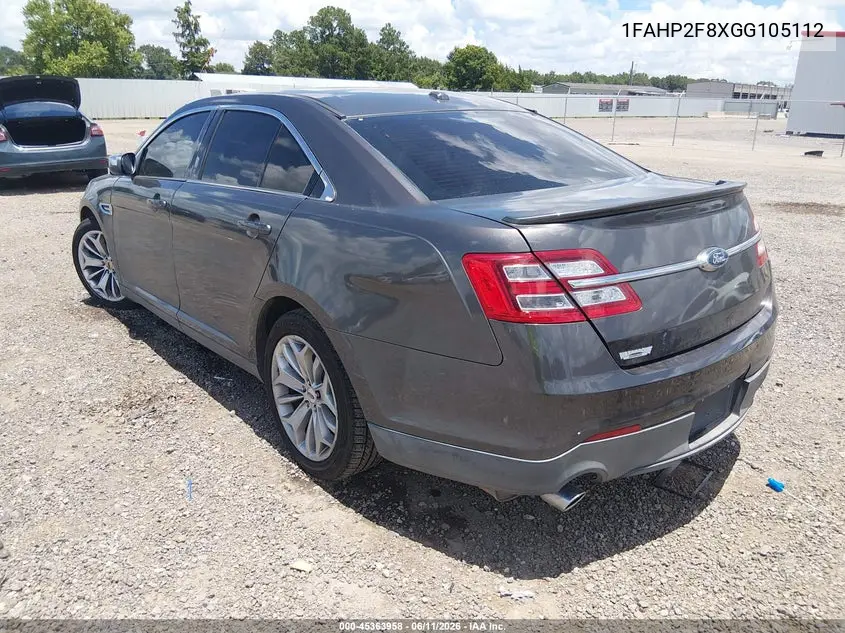 2016 Ford Taurus Limited VIN: 1FAHP2F8XGG105112 Lot: 45363958