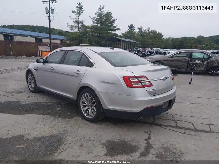 2016 Ford Taurus Limited VIN: 1FAHP2J88GG113443 Lot: 45554256