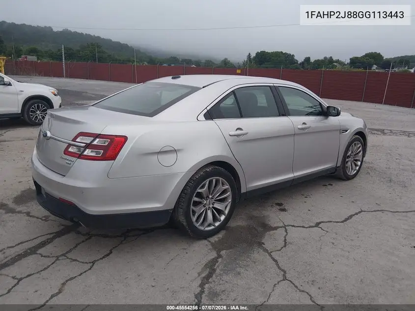 2016 Ford Taurus Limited VIN: 1FAHP2J88GG113443 Lot: 45554256