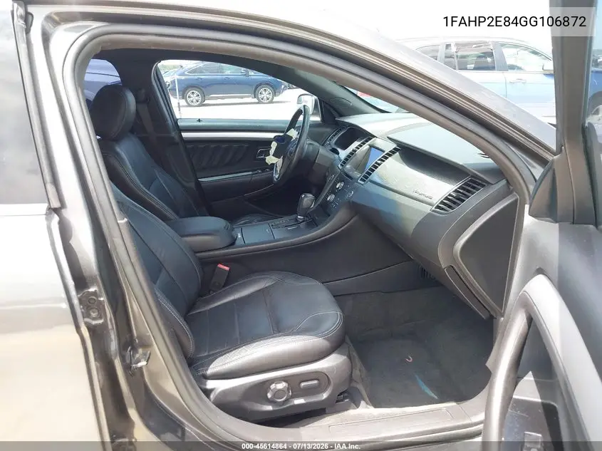 2016 Ford Taurus Sel VIN: 1FAHP2E84GG106872 Lot: 45614864