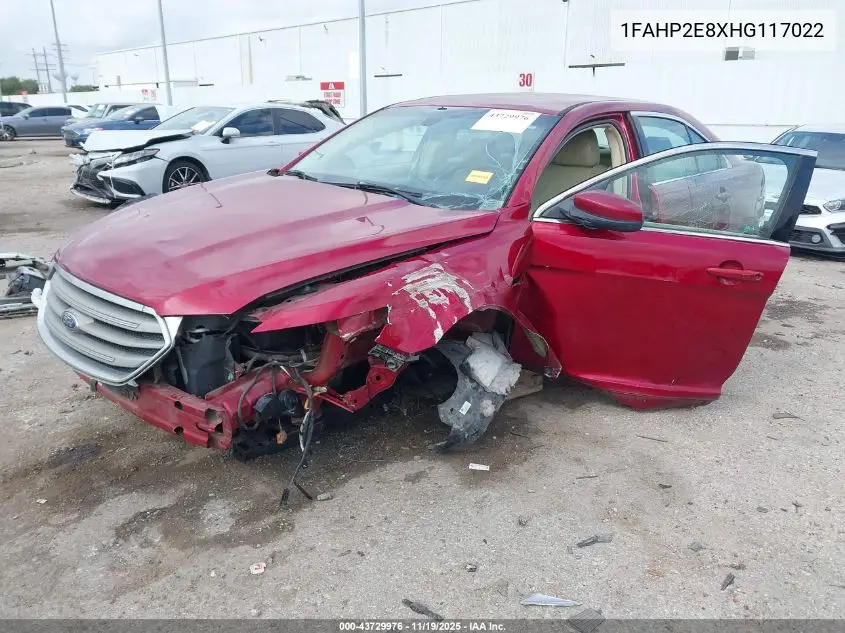 1FAHP2E8XHG117022 2017 Ford Taurus Sel