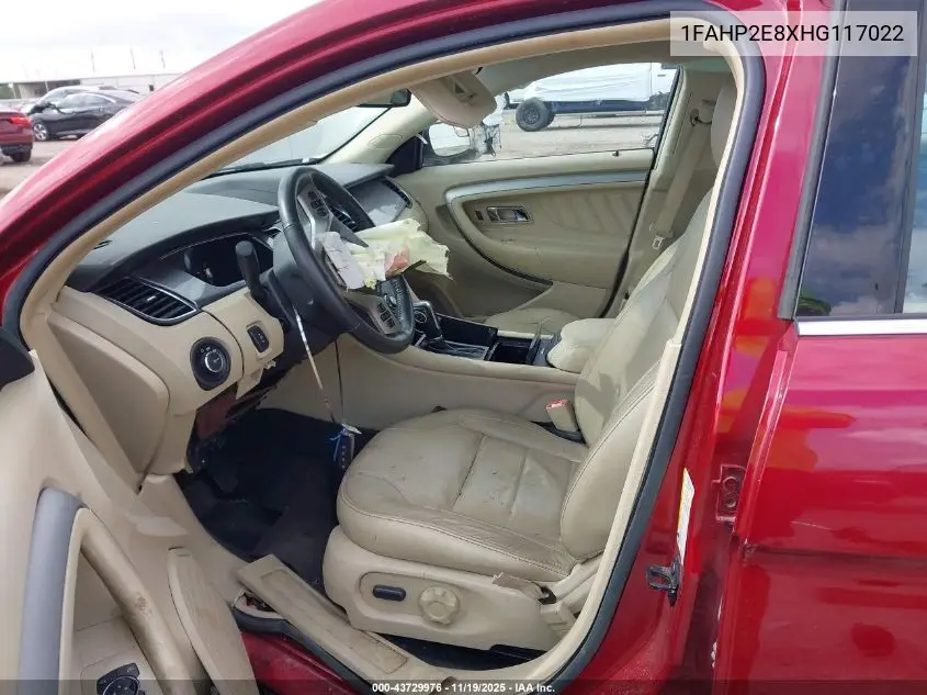 1FAHP2E8XHG117022 2017 Ford Taurus Sel