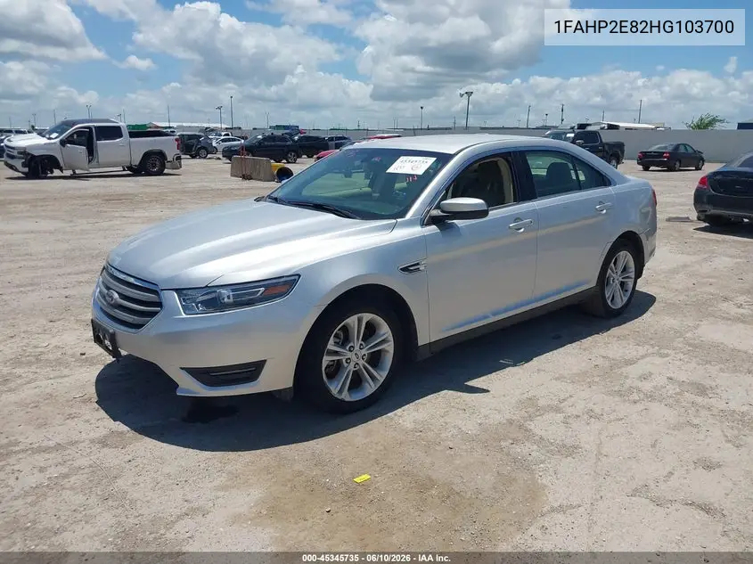 2017 Ford Taurus Sel VIN: 1FAHP2E82HG103700 Lot: 45345735