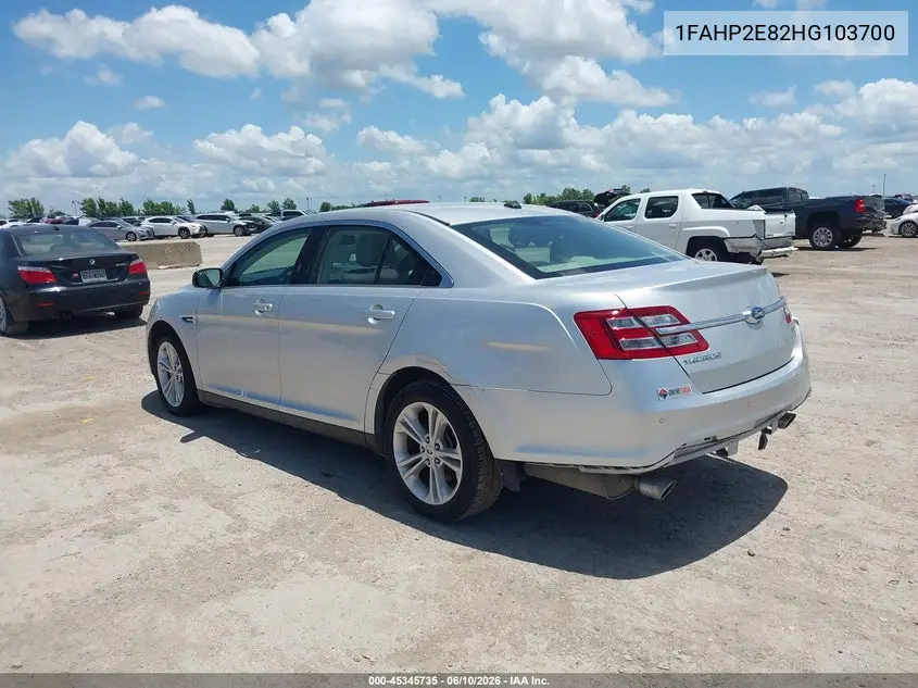 2017 Ford Taurus Sel VIN: 1FAHP2E82HG103700 Lot: 45345735