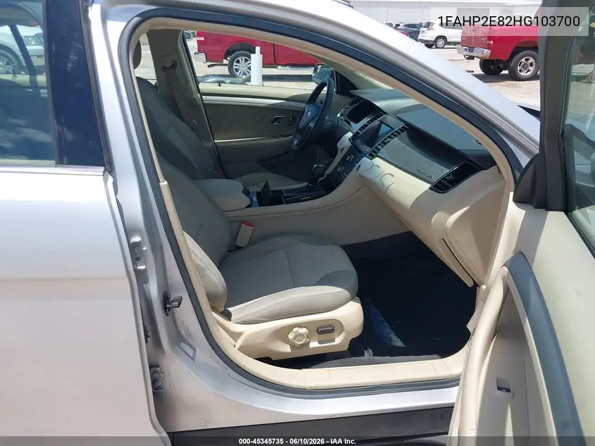 2017 Ford Taurus Sel VIN: 1FAHP2E82HG103700 Lot: 45345735