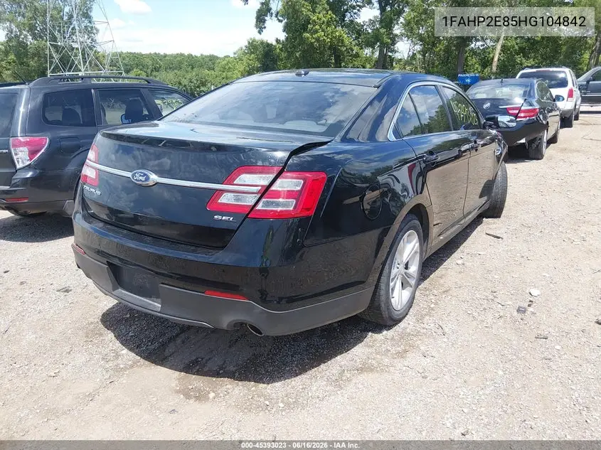 2017 Ford Taurus Sel VIN: 1FAHP2E85HG104842 Lot: 45393023