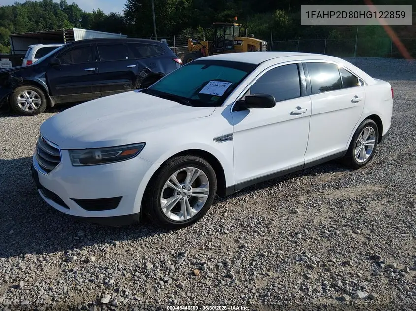 2017 Ford Taurus Se VIN: 1FAHP2D80HG122859 Lot: 45440369