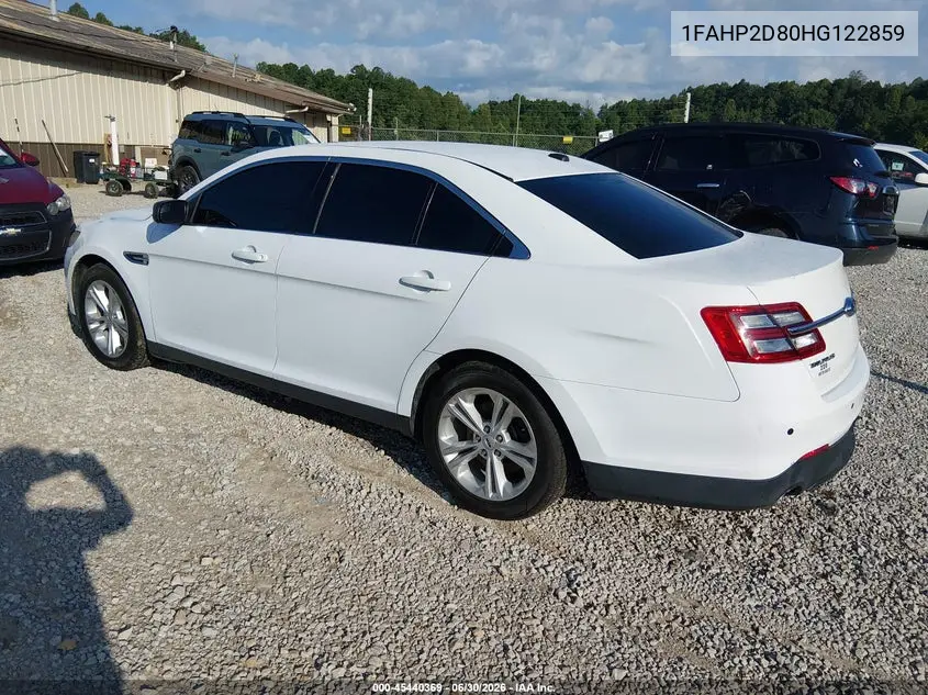 2017 Ford Taurus Se VIN: 1FAHP2D80HG122859 Lot: 45440369