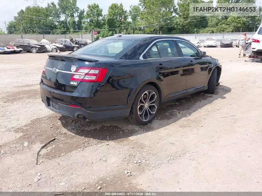 2017 Ford Taurus Sho VIN: 1FAHP2KT2HG146653 Lot: 45634422