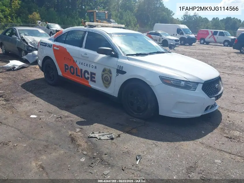 2018 Ford Police Interceptor VIN: 1FAHP2MK9JG114566 Lot: 42447269