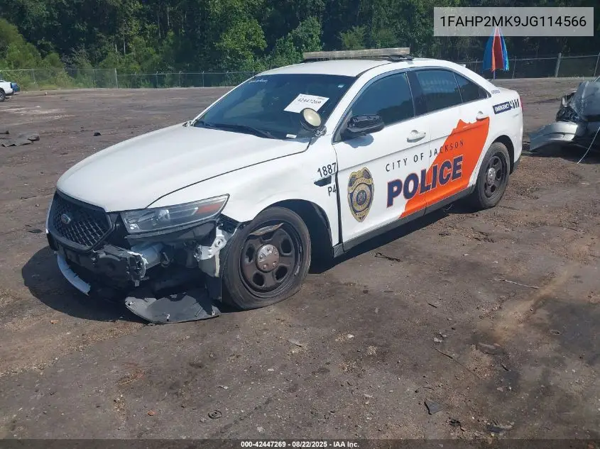 2018 Ford Police Interceptor VIN: 1FAHP2MK9JG114566 Lot: 42447269