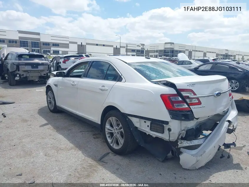 2018 Ford Taurus Sel VIN: 1FAHP2E88JG103111 Lot: 45303556