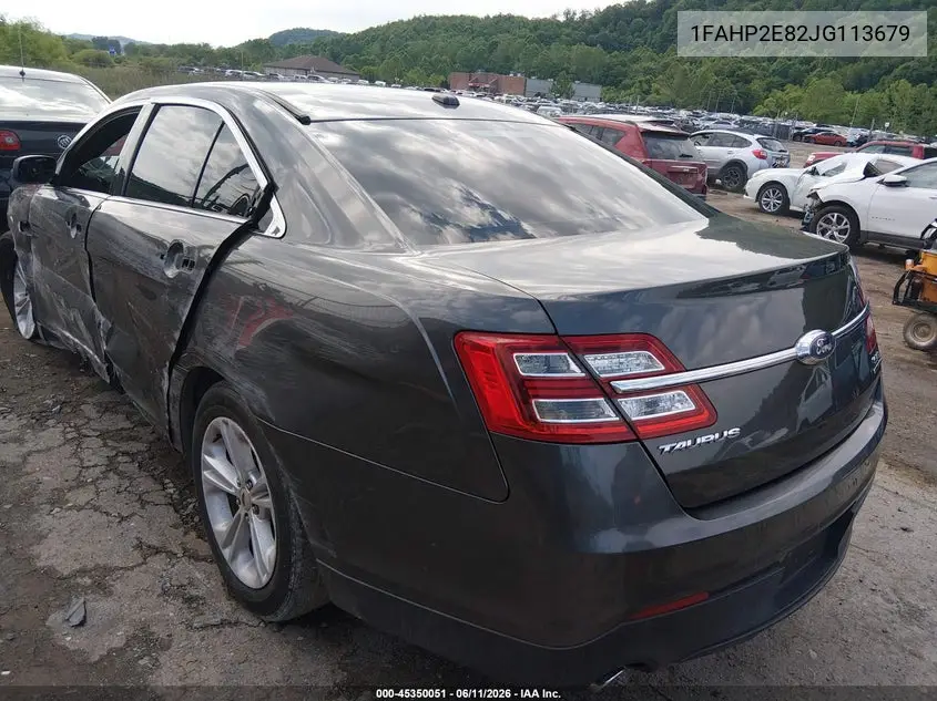 2018 Ford Taurus Sel VIN: 1FAHP2E82JG113679 Lot: 45350051