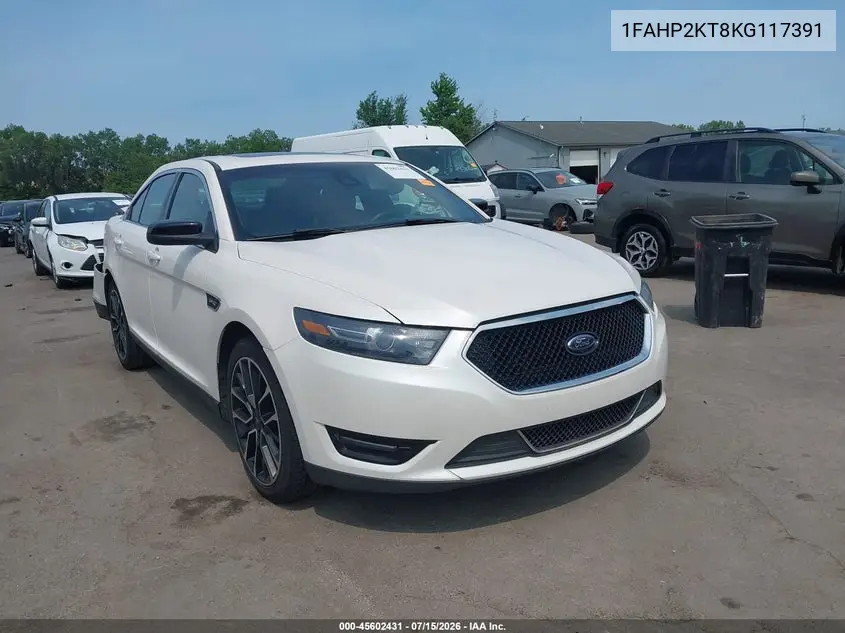 2019 Ford Taurus Sho VIN: 1FAHP2KT8KG117391 Lot: 45602431