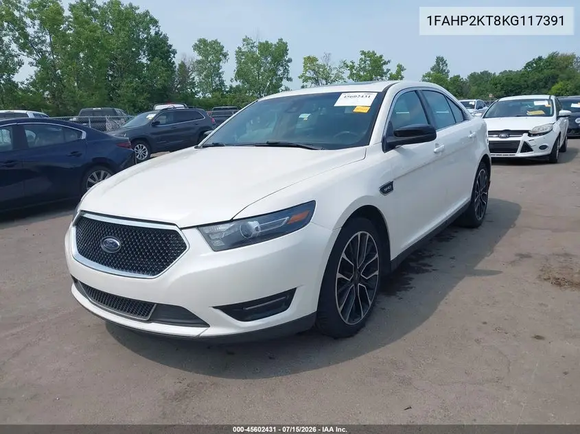 2019 Ford Taurus Sho VIN: 1FAHP2KT8KG117391 Lot: 45602431