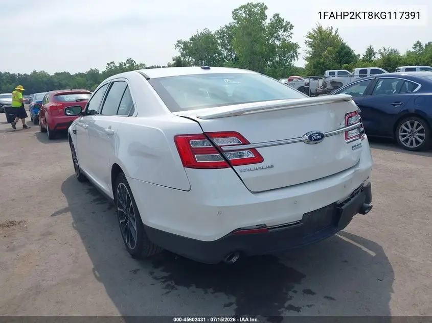 2019 Ford Taurus Sho VIN: 1FAHP2KT8KG117391 Lot: 45602431
