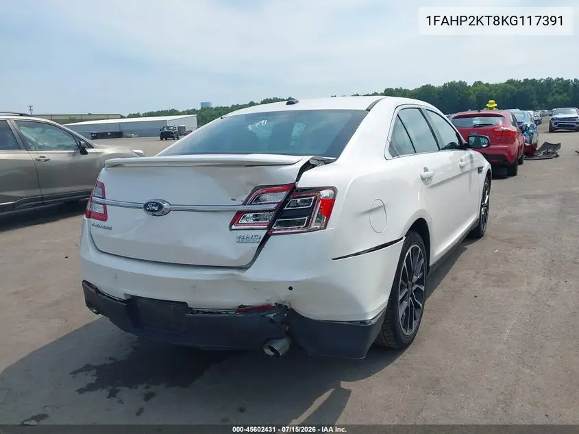 2019 Ford Taurus Sho VIN: 1FAHP2KT8KG117391 Lot: 45602431