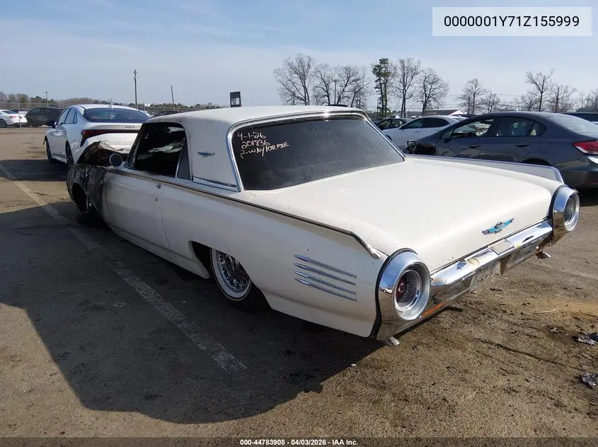 1961 Ford Thunderbird VIN: 0000001Y71Z155999 Lot: 44783908