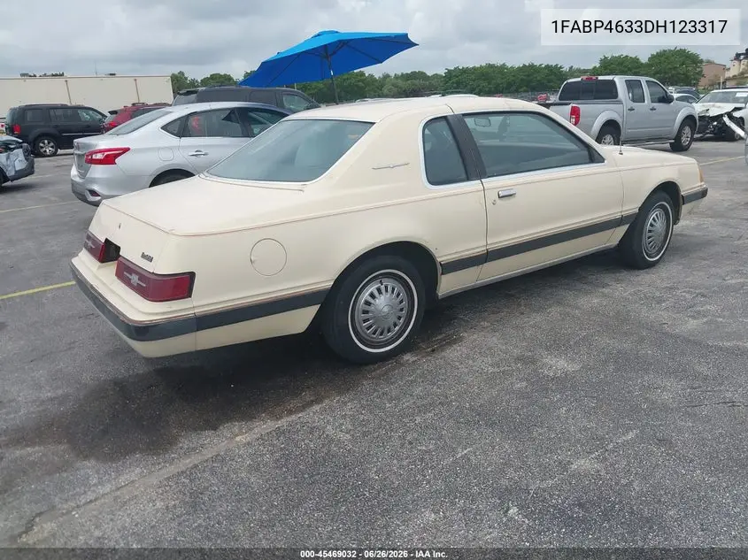 1983 Ford Thunderbird VIN: 1FABP4633DH123317 Lot: 45469032