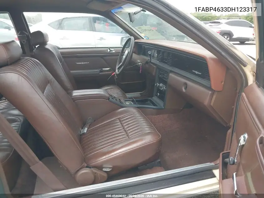 1983 Ford Thunderbird VIN: 1FABP4633DH123317 Lot: 45469032