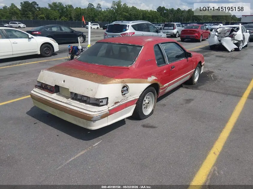 1984 Ford Thunderbird VIN: 1FABP46N4EA122777 Lot: 45195158