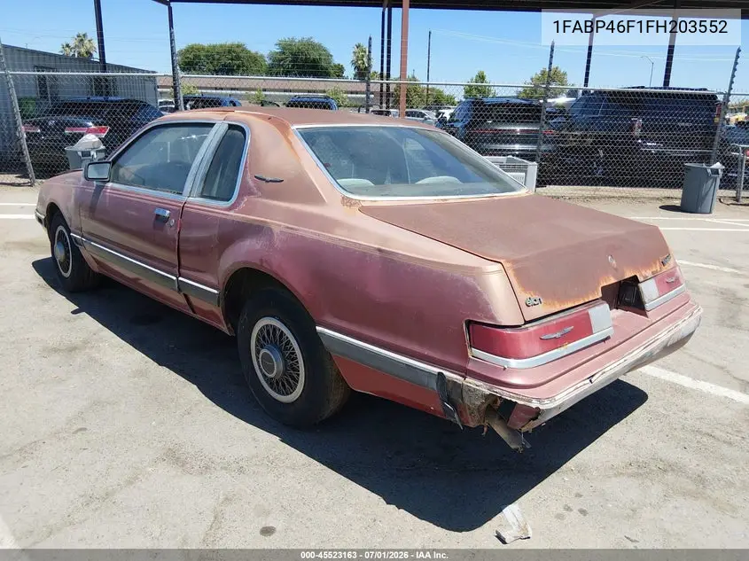 1985 Ford Thunderbird VIN: 1FABP46F1FH203552 Lot: 45523163