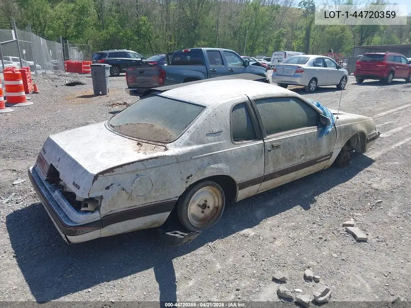 1986 Ford Thunderbird VIN: LOT-1-44720359 Lot: 44720359