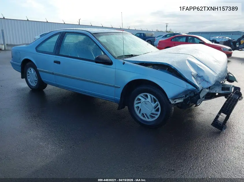 1992 Ford Thunderbird Lx VIN: 1FAPP62TXNH157389 Lot: 44830221