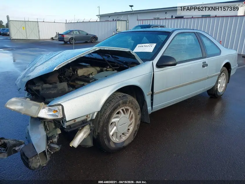 1992 Ford Thunderbird Lx VIN: 1FAPP62TXNH157389 Lot: 44830221