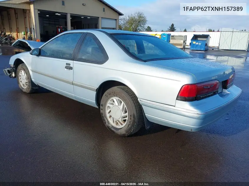 1992 Ford Thunderbird Lx VIN: 1FAPP62TXNH157389 Lot: 44830221