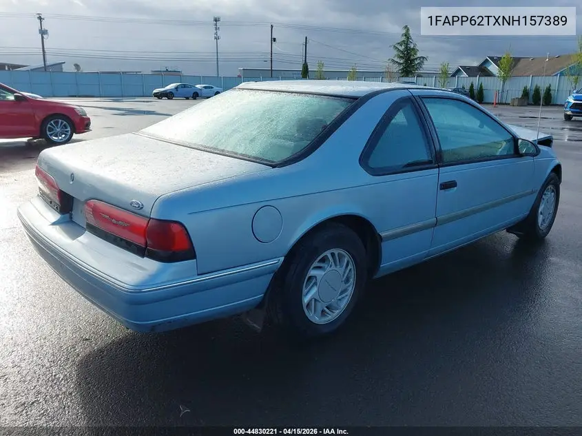 1992 Ford Thunderbird Lx VIN: 1FAPP62TXNH157389 Lot: 44830221