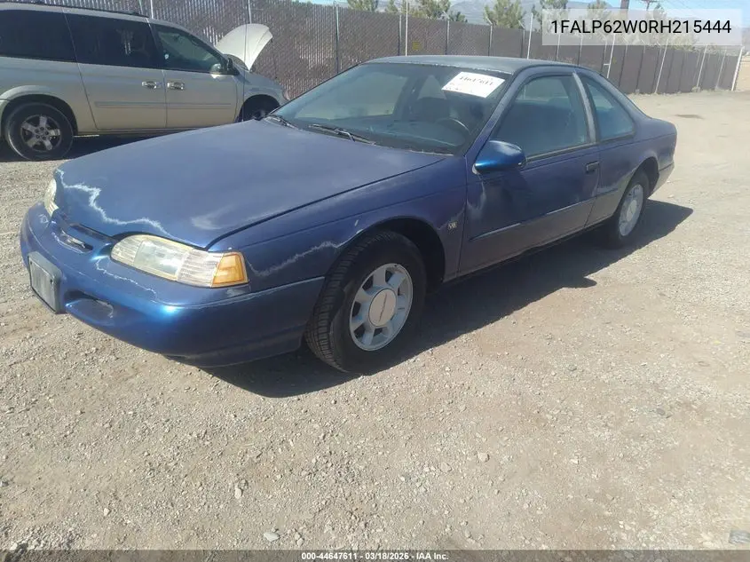 1994 Ford Thunderbird Lx VIN: 1FALP62W0RH215444 Lot: 44647611