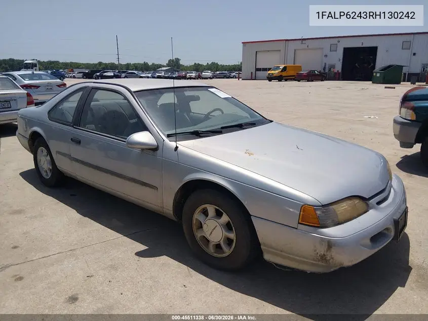 1994 Ford Thunderbird Lx VIN: 1FALP6243RH130242 Lot: 45511338