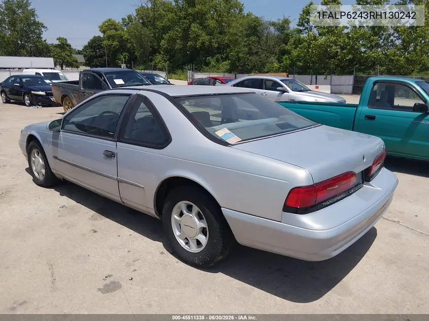 1994 Ford Thunderbird Lx VIN: 1FALP6243RH130242 Lot: 45511338