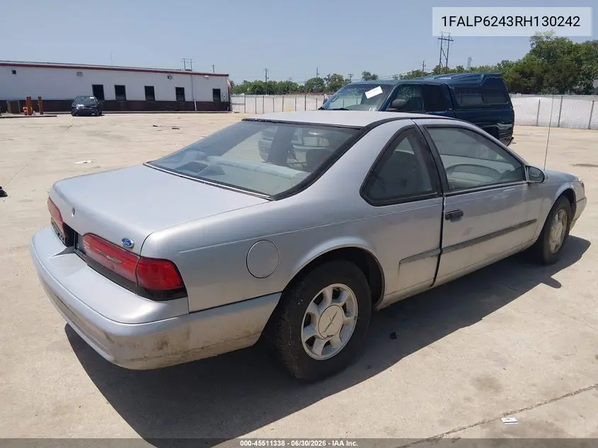 1994 Ford Thunderbird Lx VIN: 1FALP6243RH130242 Lot: 45511338