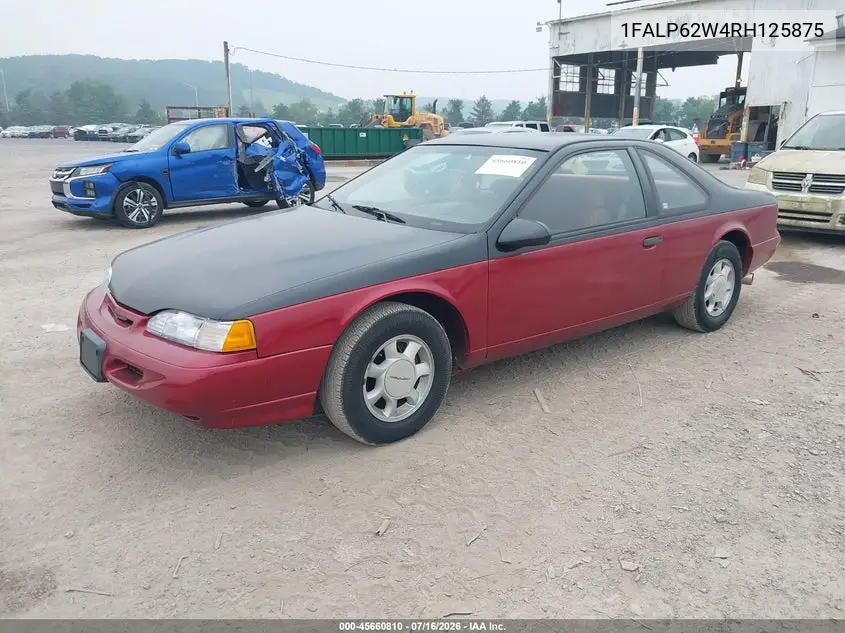 1994 Ford Thunderbird Lx VIN: 1FALP62W4RH125875 Lot: 45660810