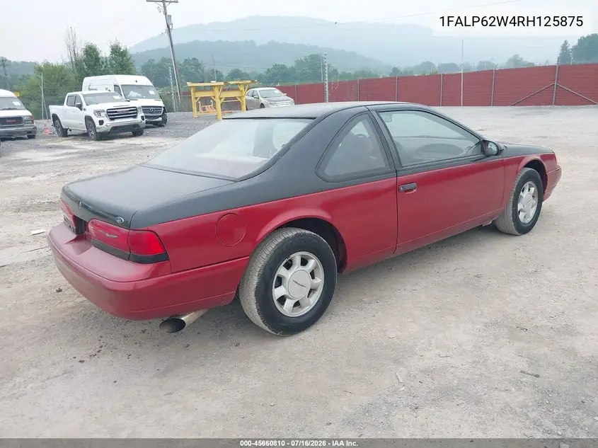 1994 Ford Thunderbird Lx VIN: 1FALP62W4RH125875 Lot: 45660810