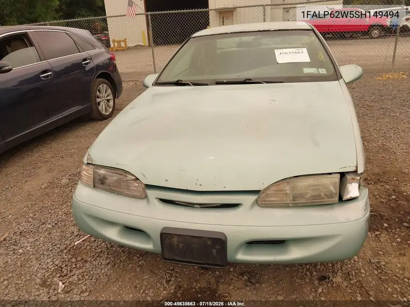 1995 Ford Thunderbird Lx VIN: 1FALP62W5SH149494 Lot: 45635663
