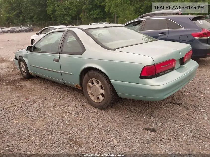 1995 Ford Thunderbird Lx VIN: 1FALP62W5SH149494 Lot: 45635663